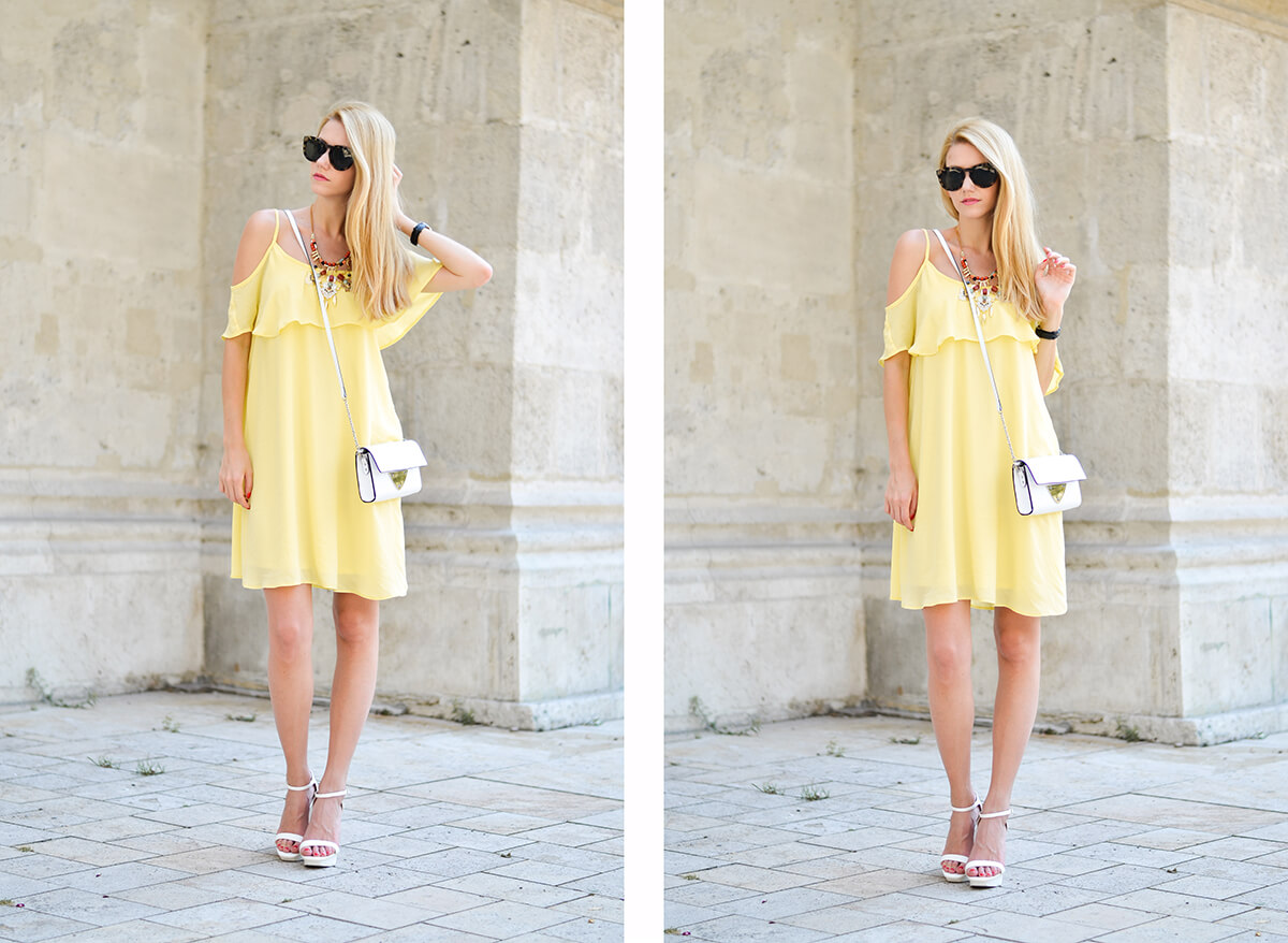 Yellow_dress_coccinelle_outfit_1